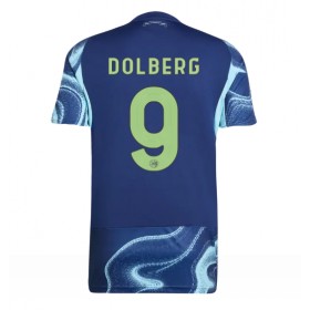 Pánské fotbalový oblečení Ajax Kasper Dolberg #9 Venkovní košile 2025-26 Krátkým Rukávem